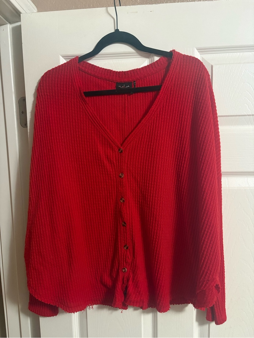 Urban Outfitters Out From Under button up cardigan sweater v neck thermal M